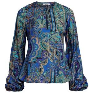 Robert Graham Elizabeth Paisley Print Blouse